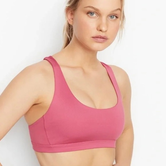 VS Matching Set - Essential Pocket Leggings and Strappy Bra - Rose Begonia - Picture 3 of 6